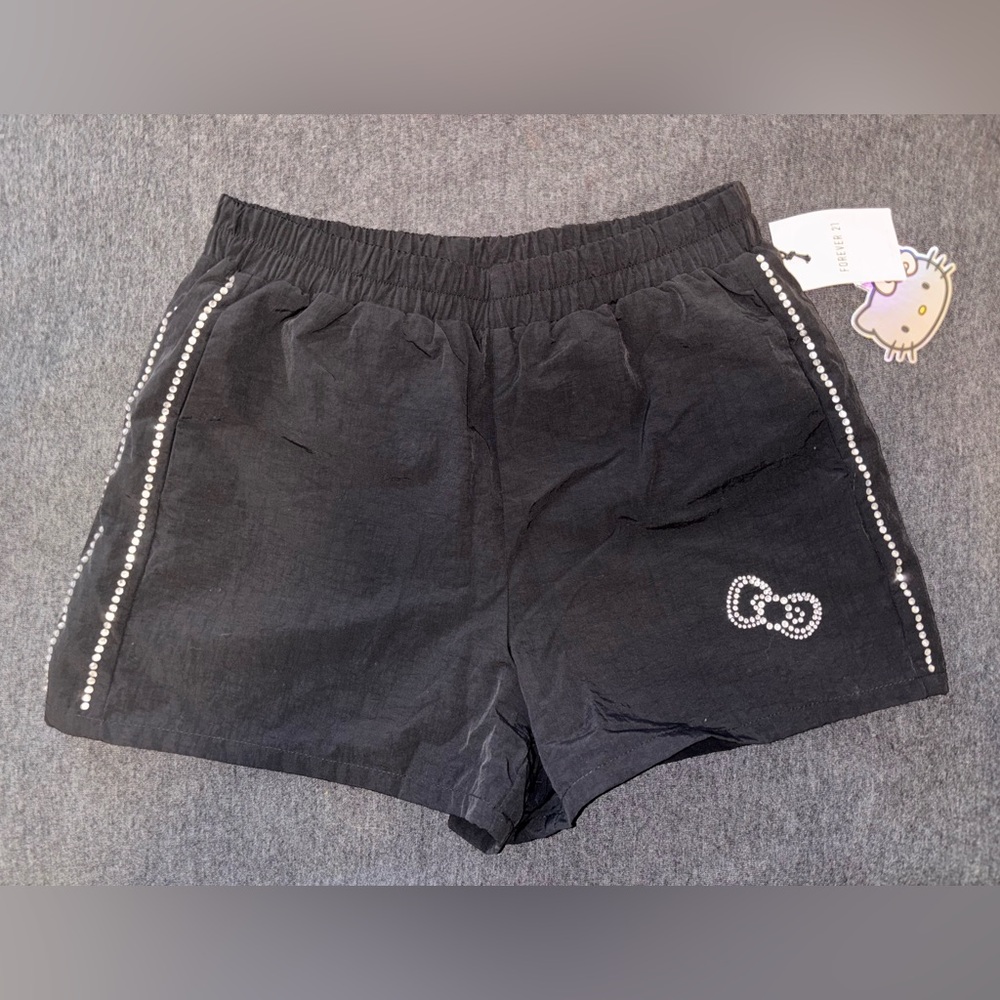 Black Shorts with Rhinestone Detailing
Hello kitty